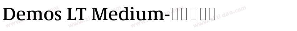 Demos LT Medium字体转换